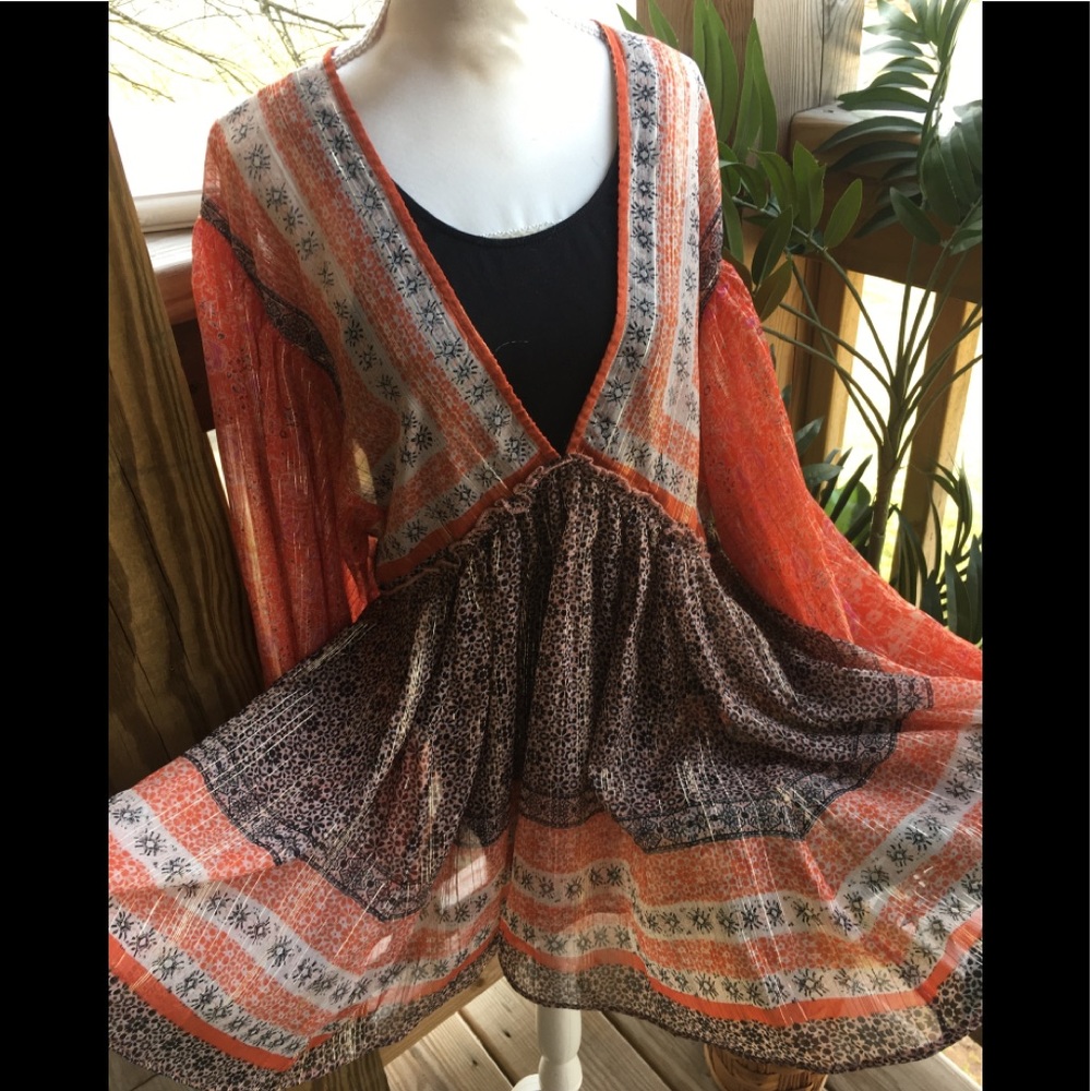 🧡HOST PICK🧡Free people shear BoHo top🌴